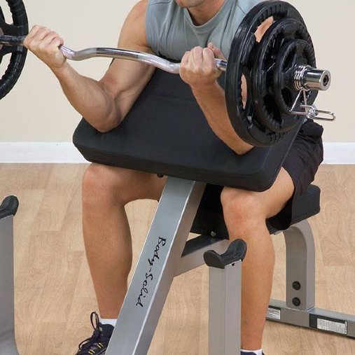 Скамья Скотта Body-Solid GPCB329 с регулируемой по высоте партой