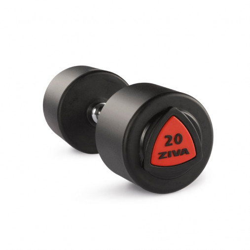 Гантель 40 кг ZIVA серии ZVO уретановое покрытие красная вставка Гантель 40 кг ZIVA серии ZVO уретановое покрытие красная вставка