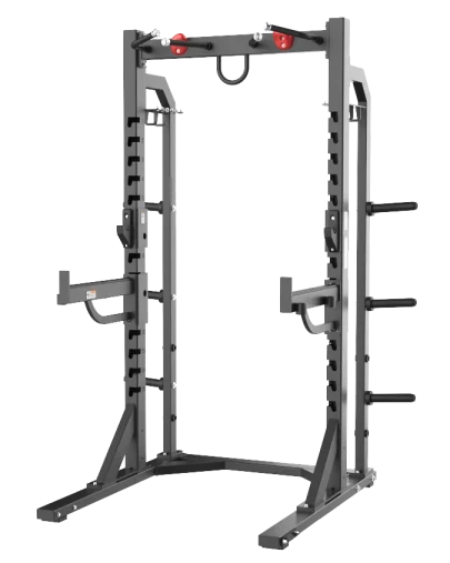 Полурама для приседов профессиональная BRONZE GYM BR-1030, черная