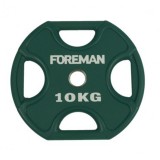 Диск X-Training уретановый цветной FOREMAN FM/UPX-10KG-GN (10 кг)