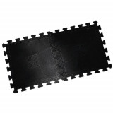 Коврик резиновый (набор 6шт) черный, 40 x 40 см, толщина 12 мм. MB Barbell