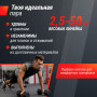 Ряд гантелей гексагональных UNIX Fit обрезиненные от 2,5 до 50 кг