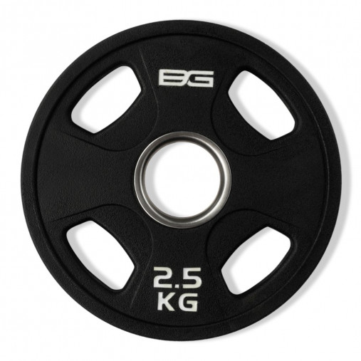 Набор олимпийских дисков 51 мм BRONZE GYM 1,25-25 кг (157,5 кг) профессиональные с хватами, полиуретановое покрытие