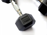 Гантель 25 кг гексагональная ZSO обрезиненная