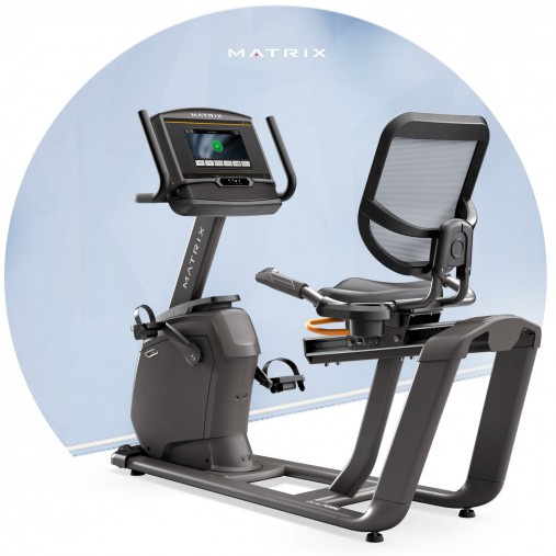 Горизонтальный домашний велотренажер Matrix R30 XER-V2 с сенсорным 10-дюймовым дисплеем