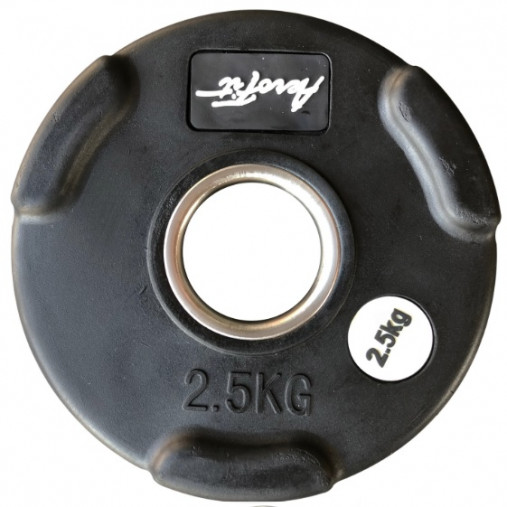 Олимпийский обрезиненный диск AeroFit AFPLB 2.5 кг, черный матовый Олимпийский обрезиненный диск AeroFit AFPLB 2.5 кг, черный матовый