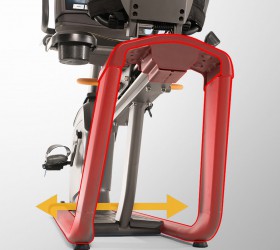 Сдвоенные стойки рамы обеспечат максимальную стабильность тренажера Сдвоенные стойки рамы обеспечат максимальную стабильность тренажера