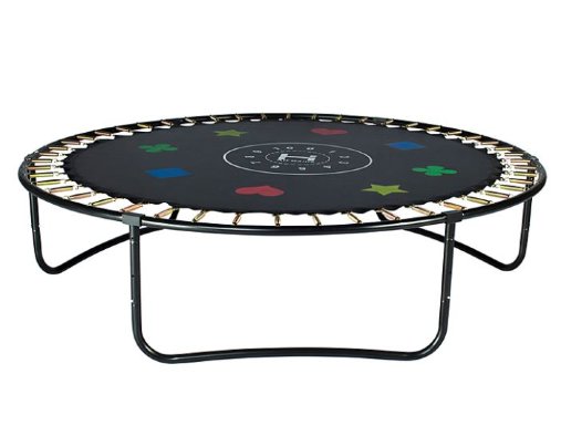 Батут Hasttings Air Game Basketball 15FT (4,6 м) синий с баскетбольным кольцом + внутренней сеткой и двухсторонним защитным матом (зеленый/синий)