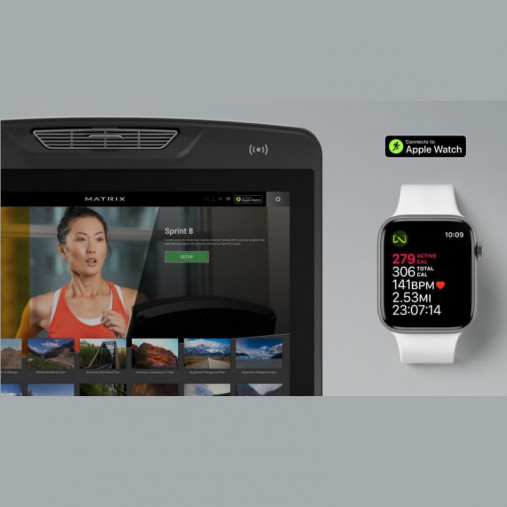 Горизонтальный велотренажер Matrix Lifestyle. Консоль Touch Base