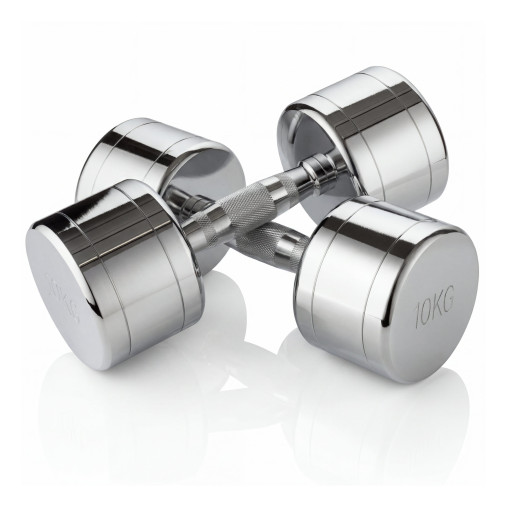 Набор гантелей хром (пары) от 1-10 кг VictoryFit VF-SET110-CR