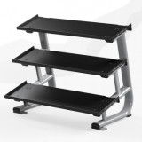 MATRIX Magnum MG-A544 Короткая трехъярусная стойка для гантелей с плоскими полками