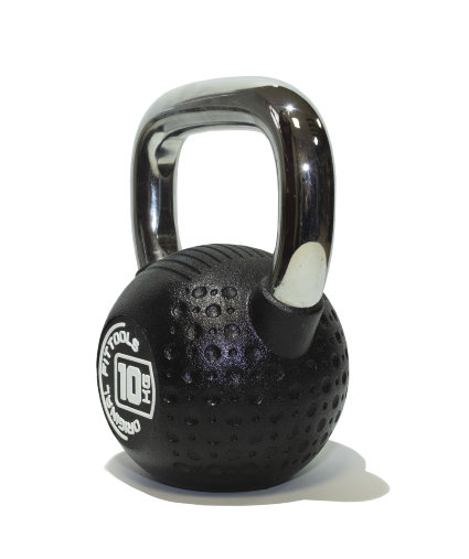 Гиря 10 кг с хромированной ручкой полиуретановая (CPU) Гиря 10 кг с хромированной ручкой полиуретановая (CPU)