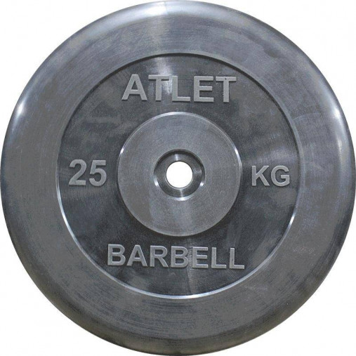 Диск 25 кг ATLET обрезиненный 51 мм MB BARBELL MB-AtletB51-25 Диск 25 кг ATLET обрезиненный 51 мм MB BARBELL MB-AtletB51-25