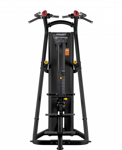 Подтягивание, отжимание с помощью, на прямых ногах. Гравитрон HOIST ROC-IT RS-1700 черный