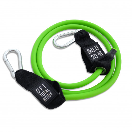 Эспандер из натурального латекса с карабинами сопротивление 20 lbs OFT Эспандер из натурального латекса с карабинами сопротивление 20 lbs OFT