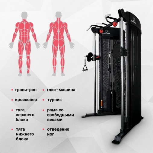 Силовой комплекс Inspire СFT1 Двойной блок / Двойная регулируемая тяга (ДРТ)