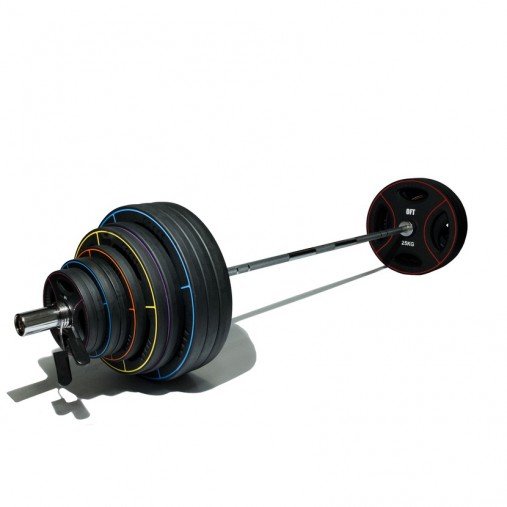 Штанга олимпийская наборная 225 кг OFT премиум (диски 50 мм с 4 хватами DPU, гриф 220 см) Штанга олимпийская наборная 225 кг OFT премиум (диски 50 мм с 4 хватами DPU, гриф 220 см)